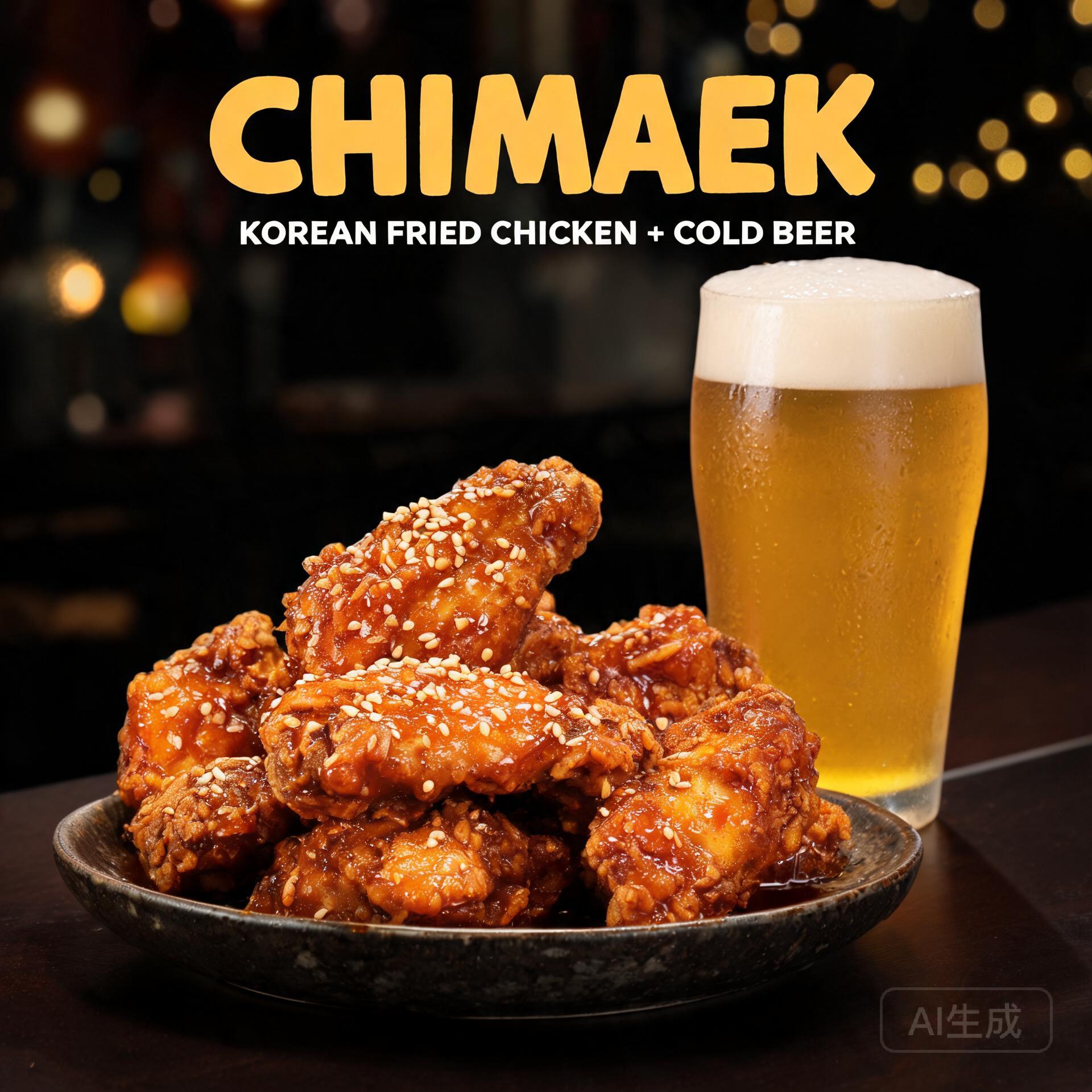 韩式炸鸡+啤酒
